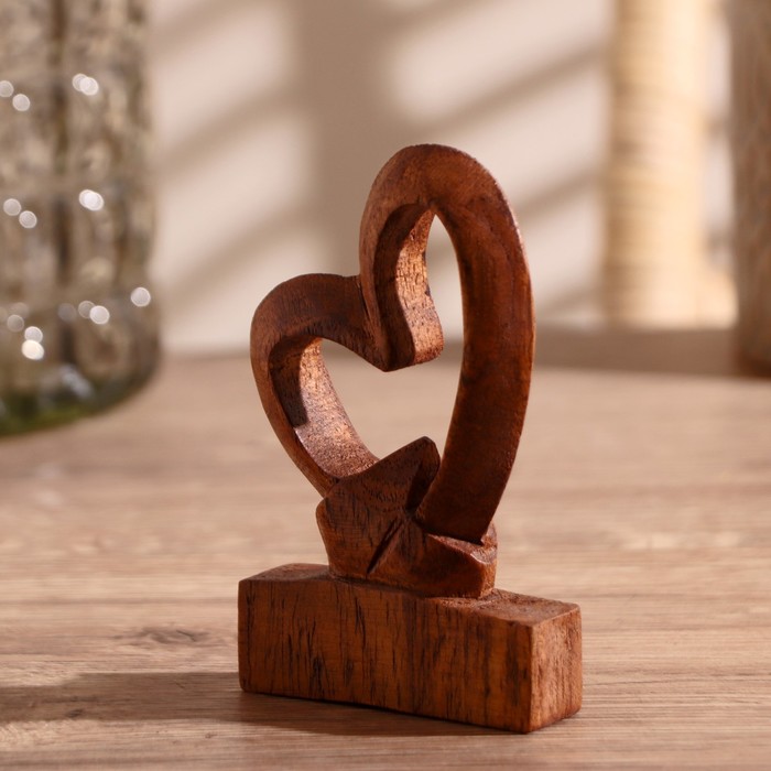 Сувенир дерево "Сердце любви" 10х8х2,5 см