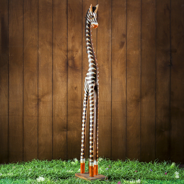 Сувенир дерево "Зебра" 18х12х100 см