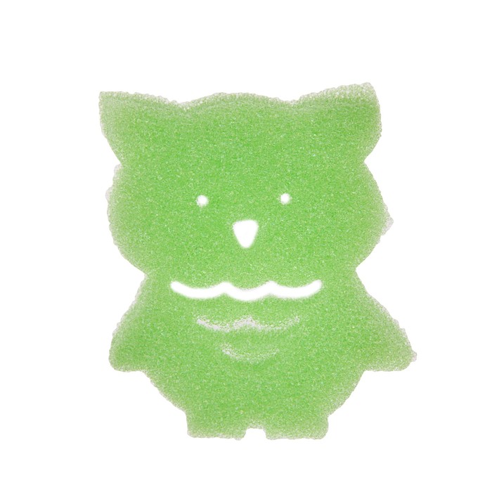 Детская губка-мочалка «Лесные друзья» для купания, игровой набор 4 шт.