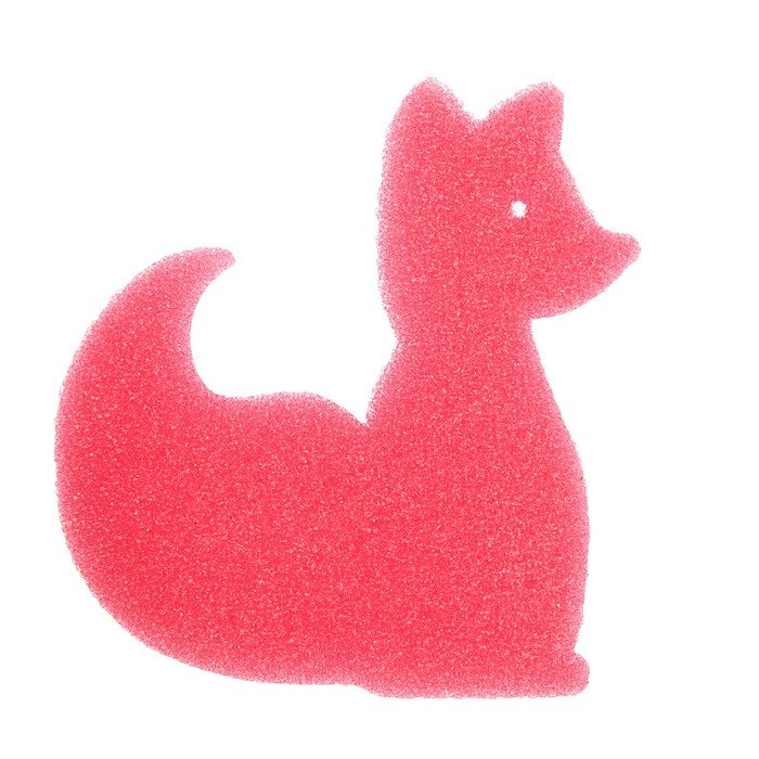 Детская губка-мочалка «Зверята» для купания, игровой набор 4 шт.