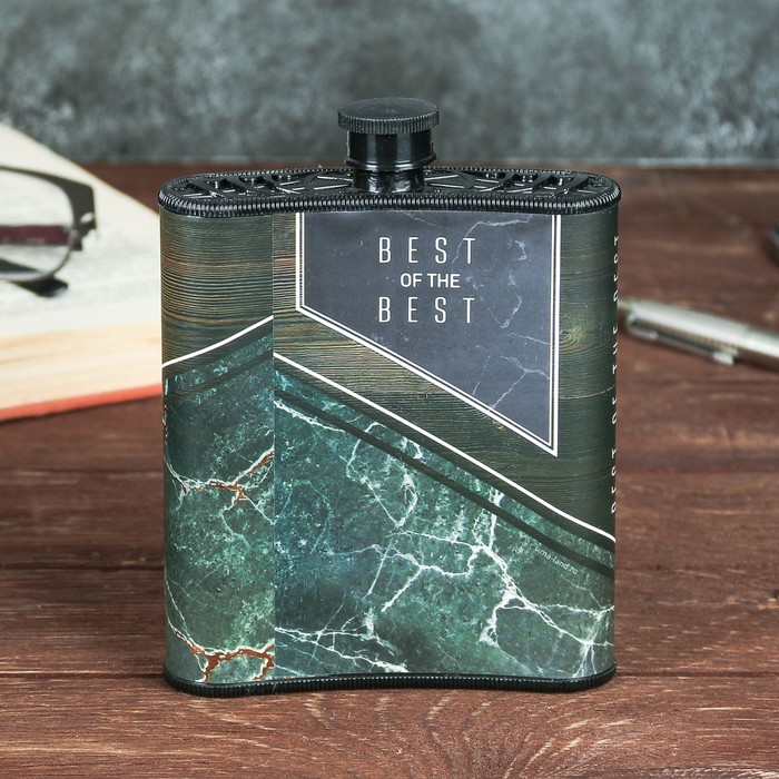 Подарочный набор "Настоящий мужчина", фляжка 210 мл, бабочка