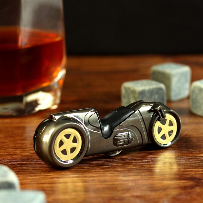 Зажигалка электронная, в виде мотоцикла, микс,(+USB провод) 1.5х2.5х8.5 см