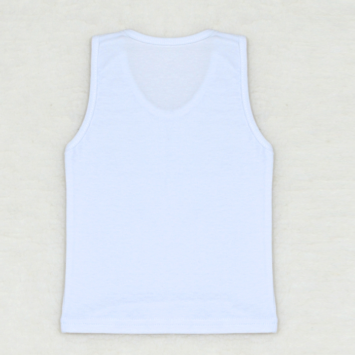 Майка детская, 09204-10, цвет белый, рост 74 см