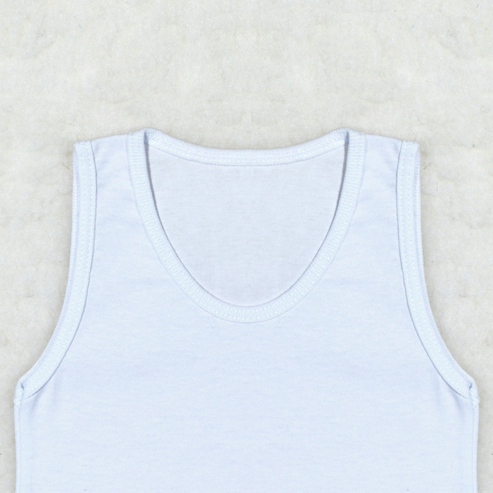 Майка детская, 09204-10, цвет белый, рост 74 см