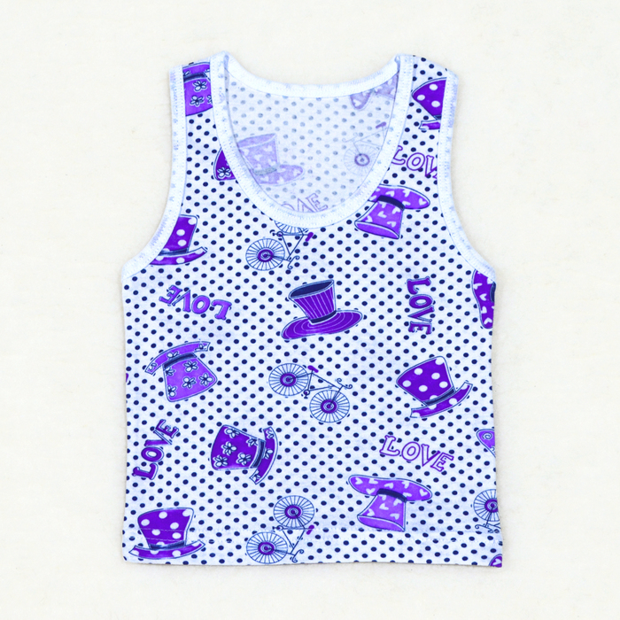 Майка для девочки, 09204-10, цвет микс, рост 80 см