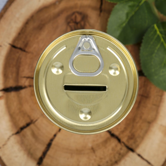 Копилка-банка металл "Опасно" 9,5х7,7х7,7 см