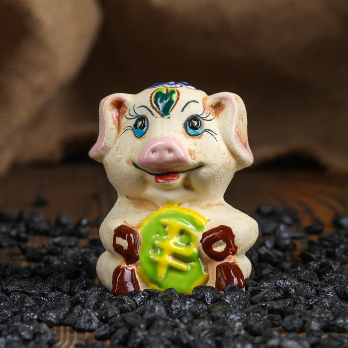Сувенир "Поросенок" ангоб, микс