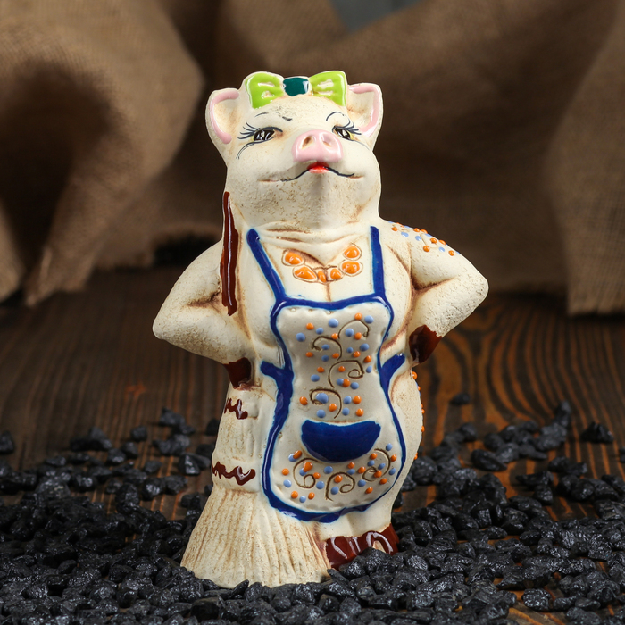 Копилка "Фрося" ангоб, микс