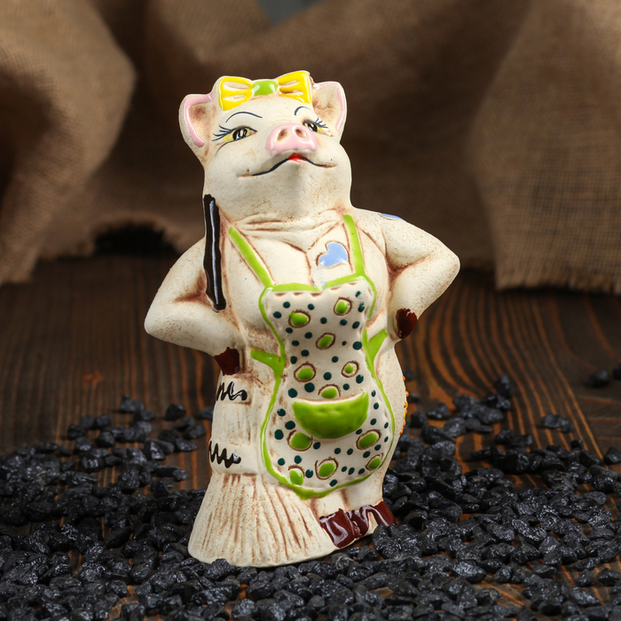 Копилка "Фрося" ангоб, микс