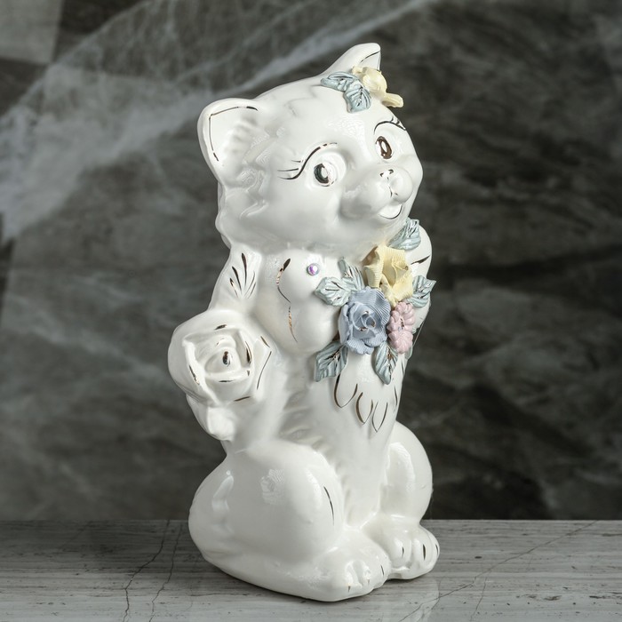 Копилка "Кот Романтик" лепка