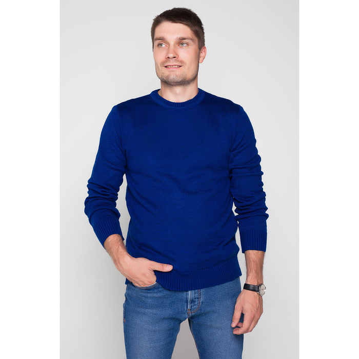 Джемпер мужской цвет синий, р-р 52 рост 188-194