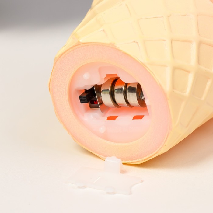 Ночник пластик "Мороженое в стаканчике" МИКС LEDх1 7,5х7,5х14 см