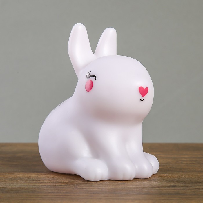 Ночник пластик "Зайчонок" LEDх1 13х8,5х12 см