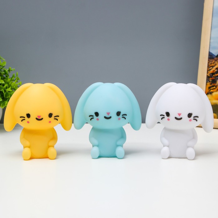 Ночник пластик "Зайка" LEDх1 7х10х12 см