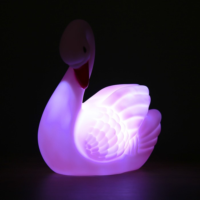 Ночник пластик "Лебедь" LEDх1 15х8х17 см