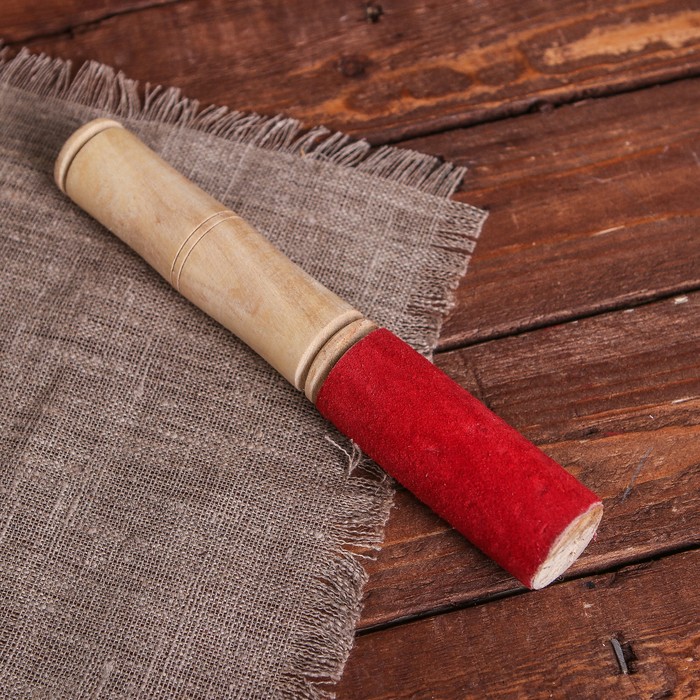 Резонатор для поющих чаш, с замшей "Классика" дерево 18,5х3 см