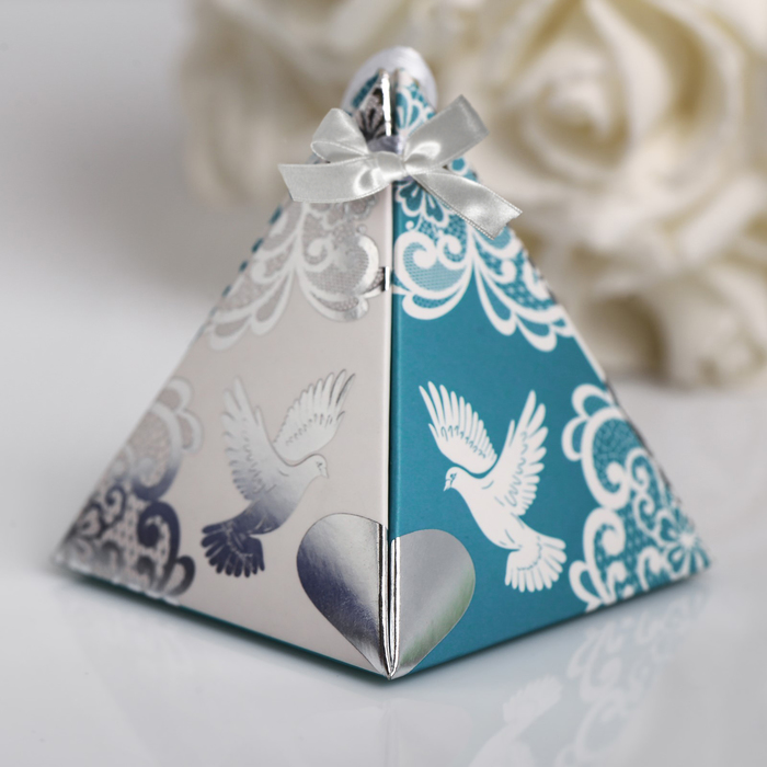 Набор "Подарки гостям на свадьбу" с пожеланиями пирамидка