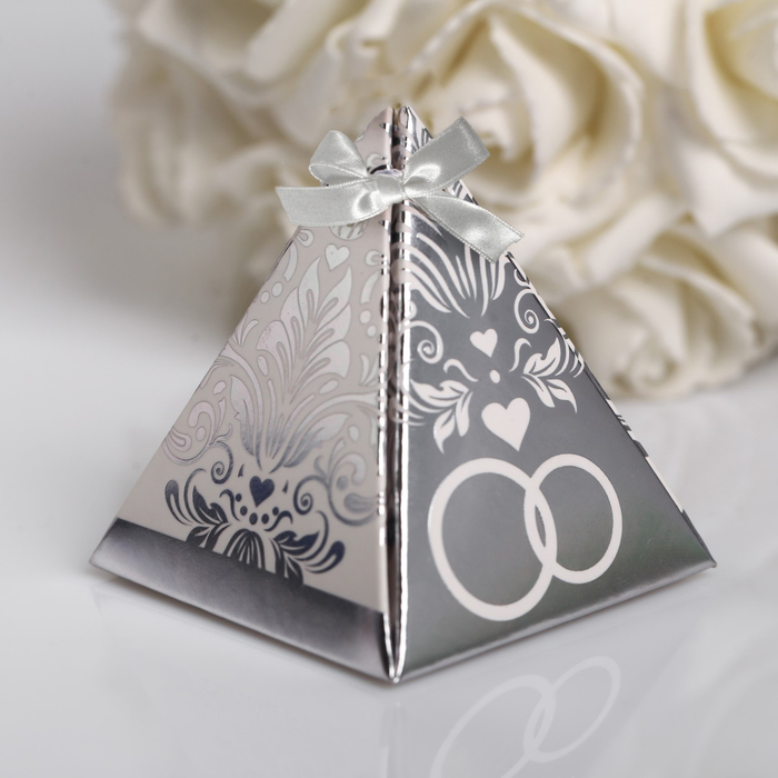 Набор "Подарки гостям на свадьбу" с пожеланиями пирамидка