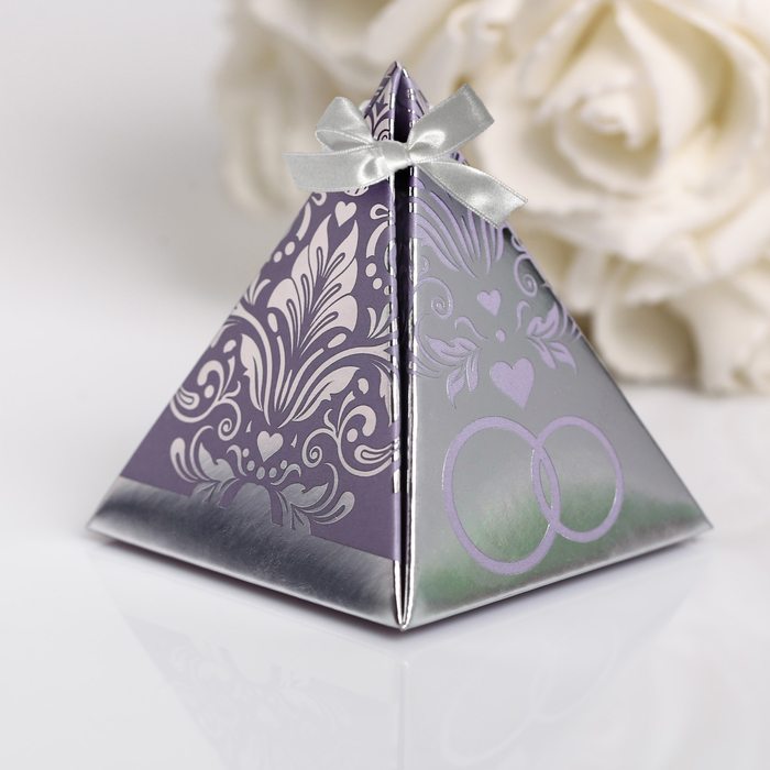 Набор "Подарки гостям на свадьбу" с пожеланиями пирамидка