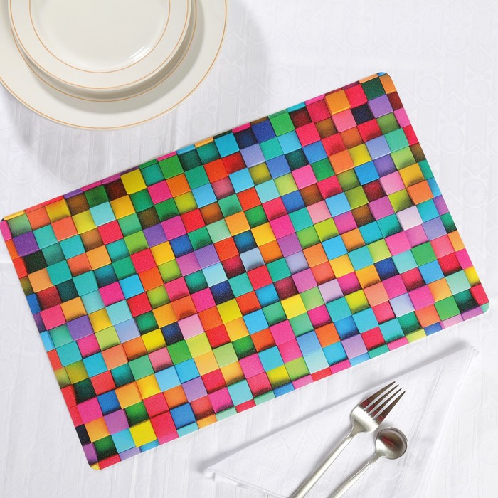Салфетка сервировочная "Кубики" 26х41 см
