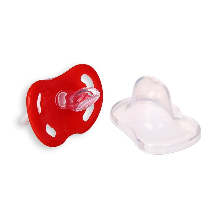 Пустышка силиконовая ортодонтическая «Снежинка», от 0 мес., подарочная упаковка, в новогоднем шаре