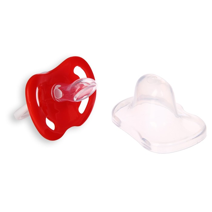 Пустышка силиконовая ортодонтическая «Дед Мороз», от 0 мес., подарочная упаковка, в новогоднем шаре
