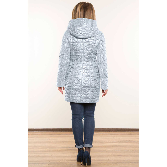 Полупальто женское 1-159-38 цвет жемчужный, р-р 44