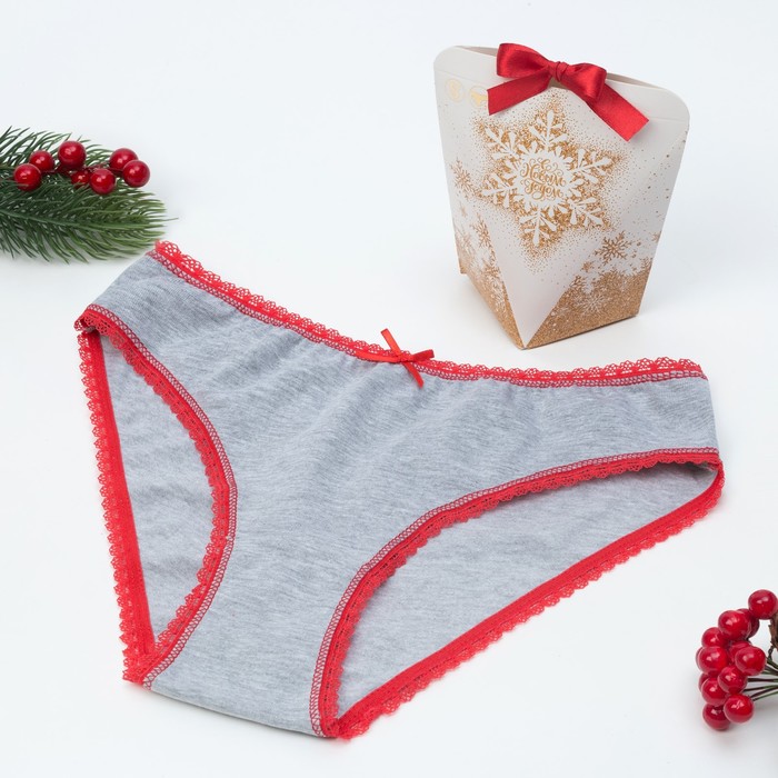 Трусы женские слипы KAFTAN, серые, р-р L (50-52), хл. 95%; эл. 5%