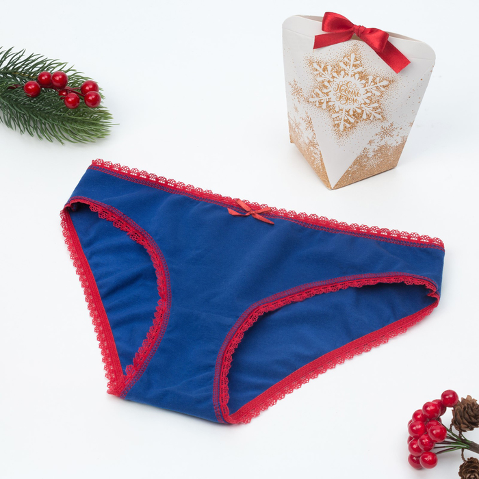 Трусы  женские слипы KAFTAN, синие, р-р L (50-52), хл. 95%; эл. 5%