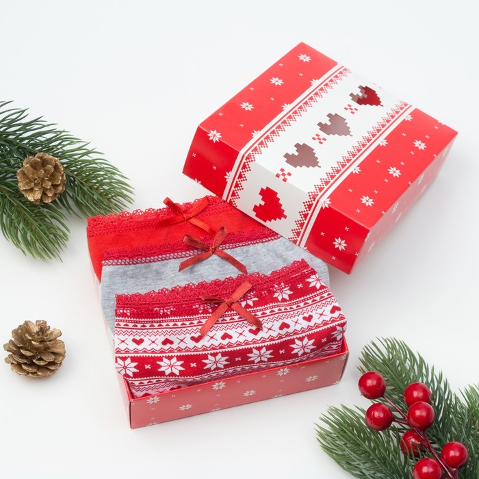 Набор Трусов женских KAFTAN "Скандинавия" слипы, р.S (42-44), хл. 95%; эл. 5%