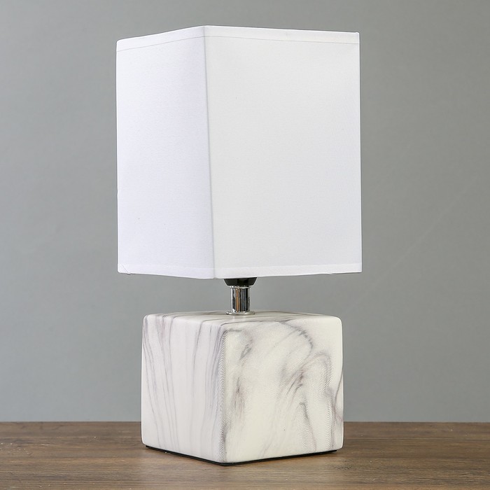 Лампа настольная "Мраморный куб" Е14 40 Вт 28,5х12,5х12,5 см