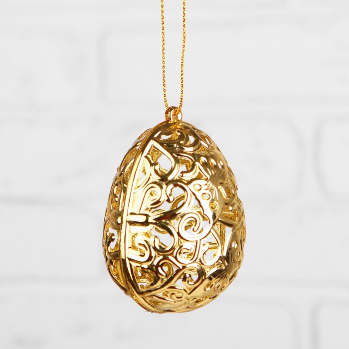 Основа для творчества и декорирования - "Яйцо", цвет золотой