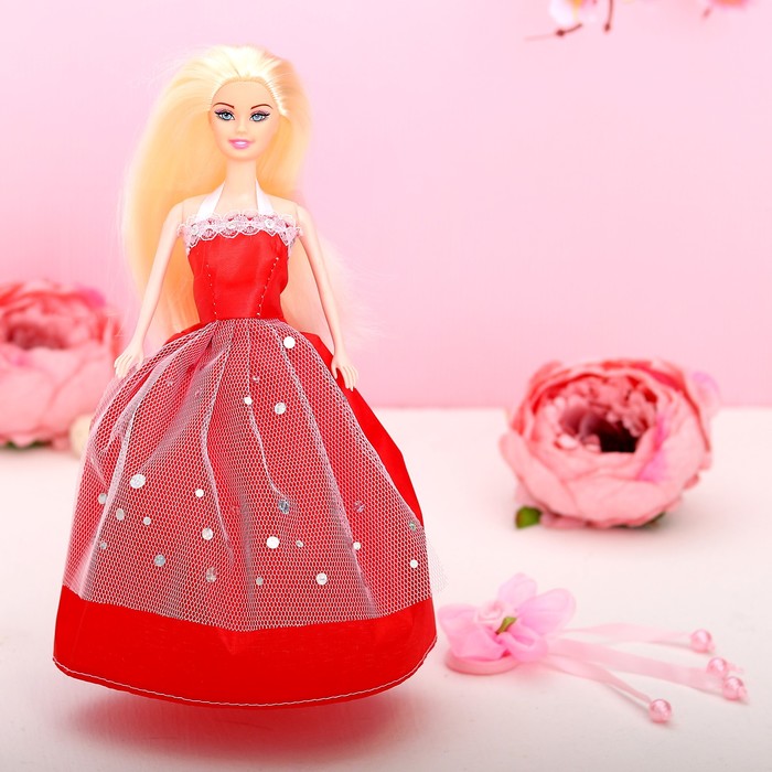 Кукла на подложке с аксессуарами «Лучшей подружке», МИКС