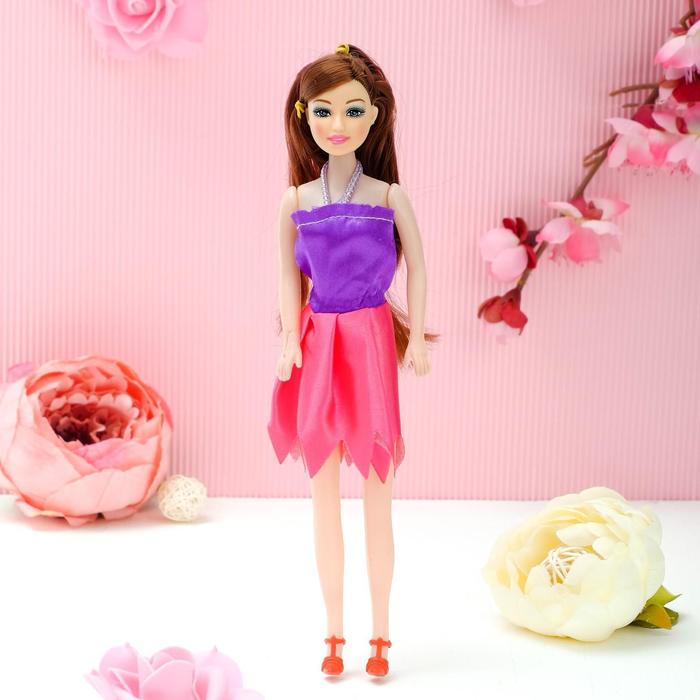 Кукла на подложке с аксессуарами «Любимой доченьке», МИКС