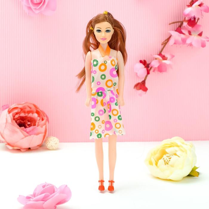 Кукла на подложке с аксессуарами «Любимой доченьке», МИКС