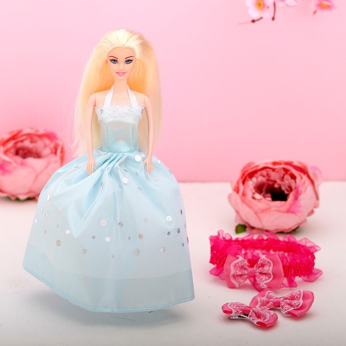 Кукла на подложке с аксессуарами «Настоящей принцессе», МИКС