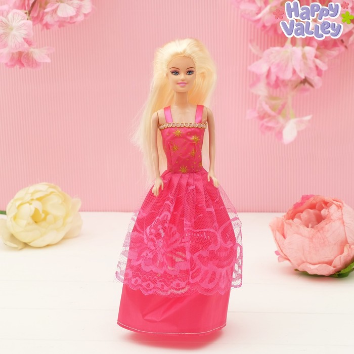 Кукла на подложке с аксессуарами «Самой модной», МИКС