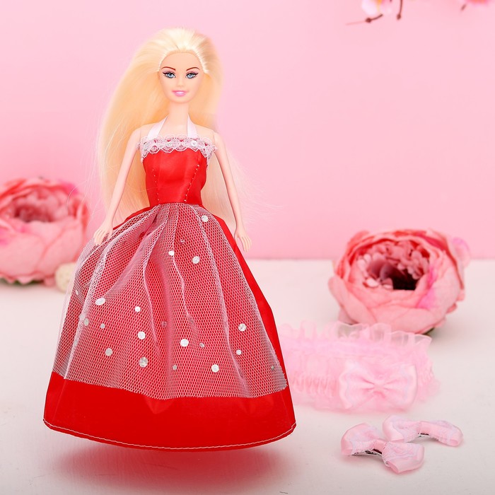 Кукла на подложке с аксессуарами «Сказочной девочке», МИКС