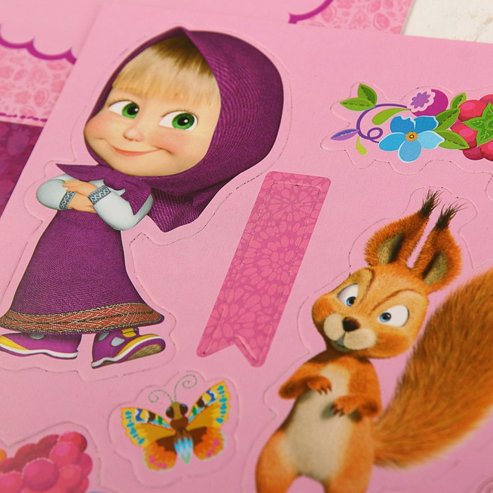 Набор по декорированию подарочного пакета "Поздравляю", Маша и Медведь