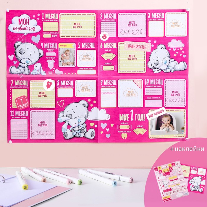 Плакат я расту Me To You "Наша малышка"