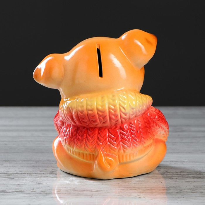 Копилка "Свинка Борька" глазурь, микс