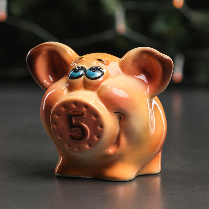 Копилка "Свинка Персик" глазурь, микс