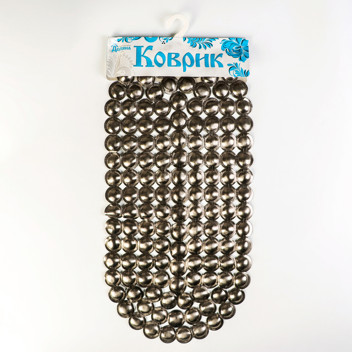 Коврик для ванны "Шарики" 33х67 см, цвет бронза
