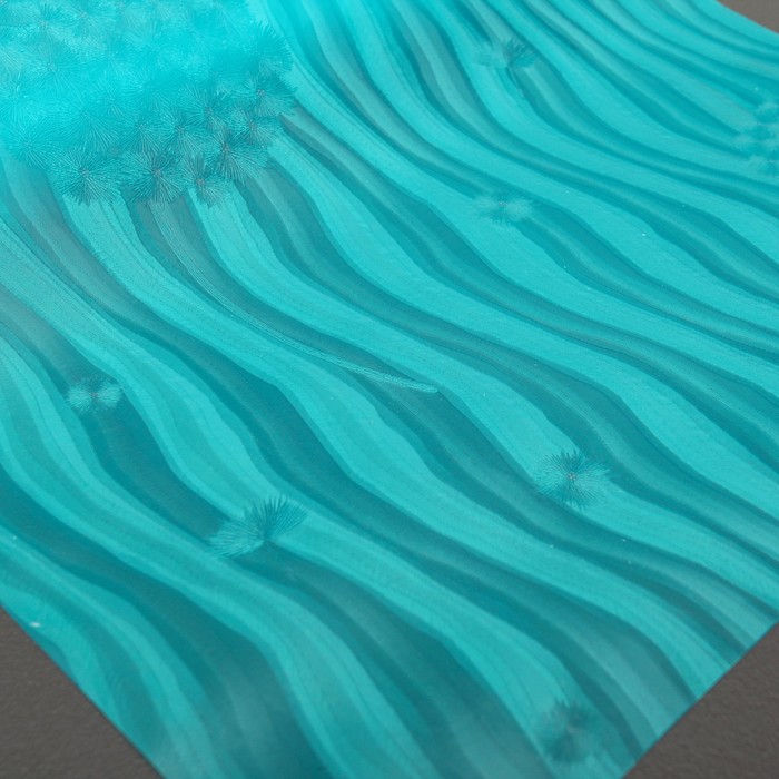 Коврик противоскользящий 30х100 см "Одуванчики", цвет синий