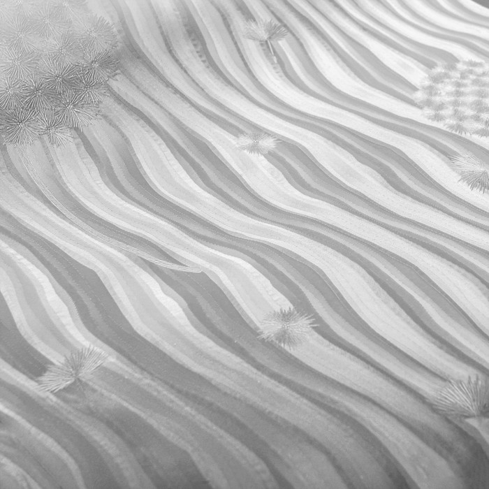 Коврик противоскользящий 30х100 см "Одуванчики", цвет белый