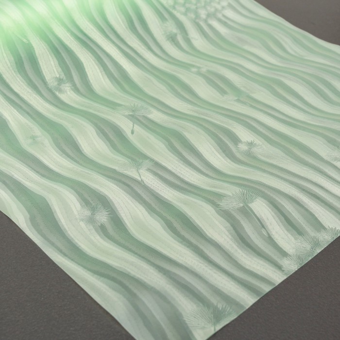 Коврик противоскользящий 30х100 см "Одуванчики", цвет зелёный