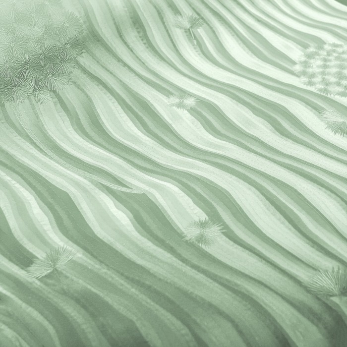 Коврик противоскользящий 30х150 см "Одуванчики", цвет зелёный