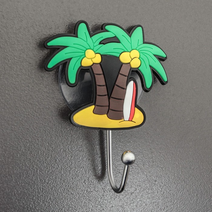 Крючок на присоске "Пальмы"