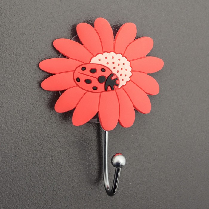 Крючок на присоске "Цветочек"