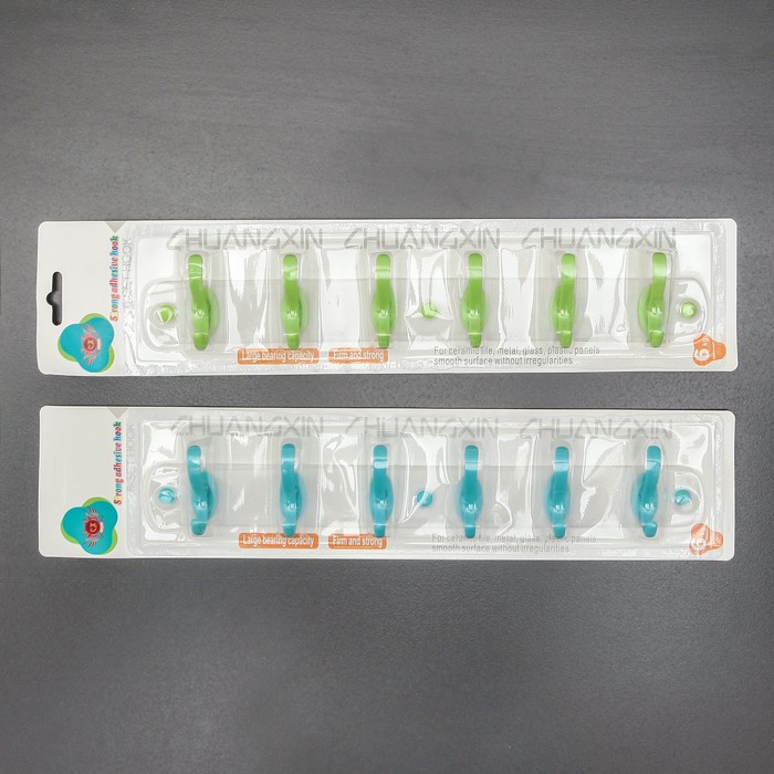 Вешалка на 6 крючков "Сок" МИКС